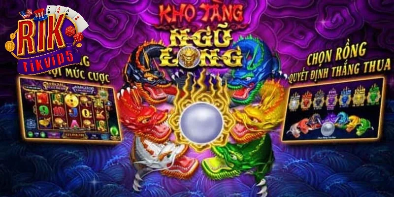 Tựa game Nổ hũ Kho tàng ngũ long Rikvip cực kì đình đám