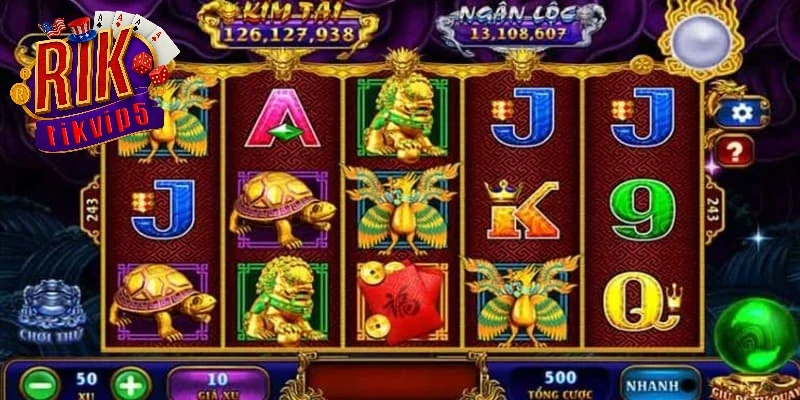 Điểm nổi bật của tựa game Nổ hũ Kho tàng ngũ long Rikvip
